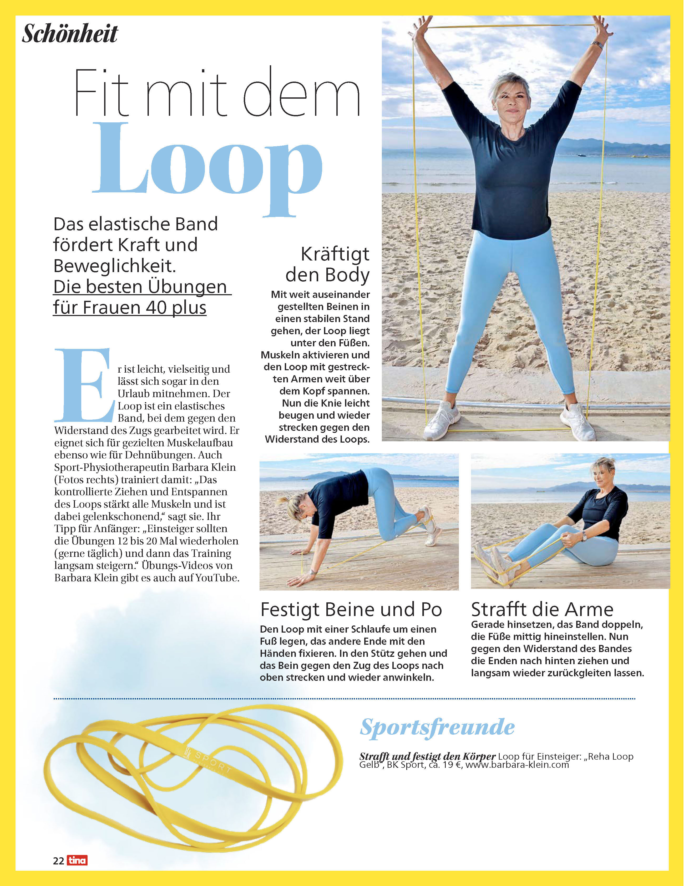 Fit with the Loop - Our article in Tina