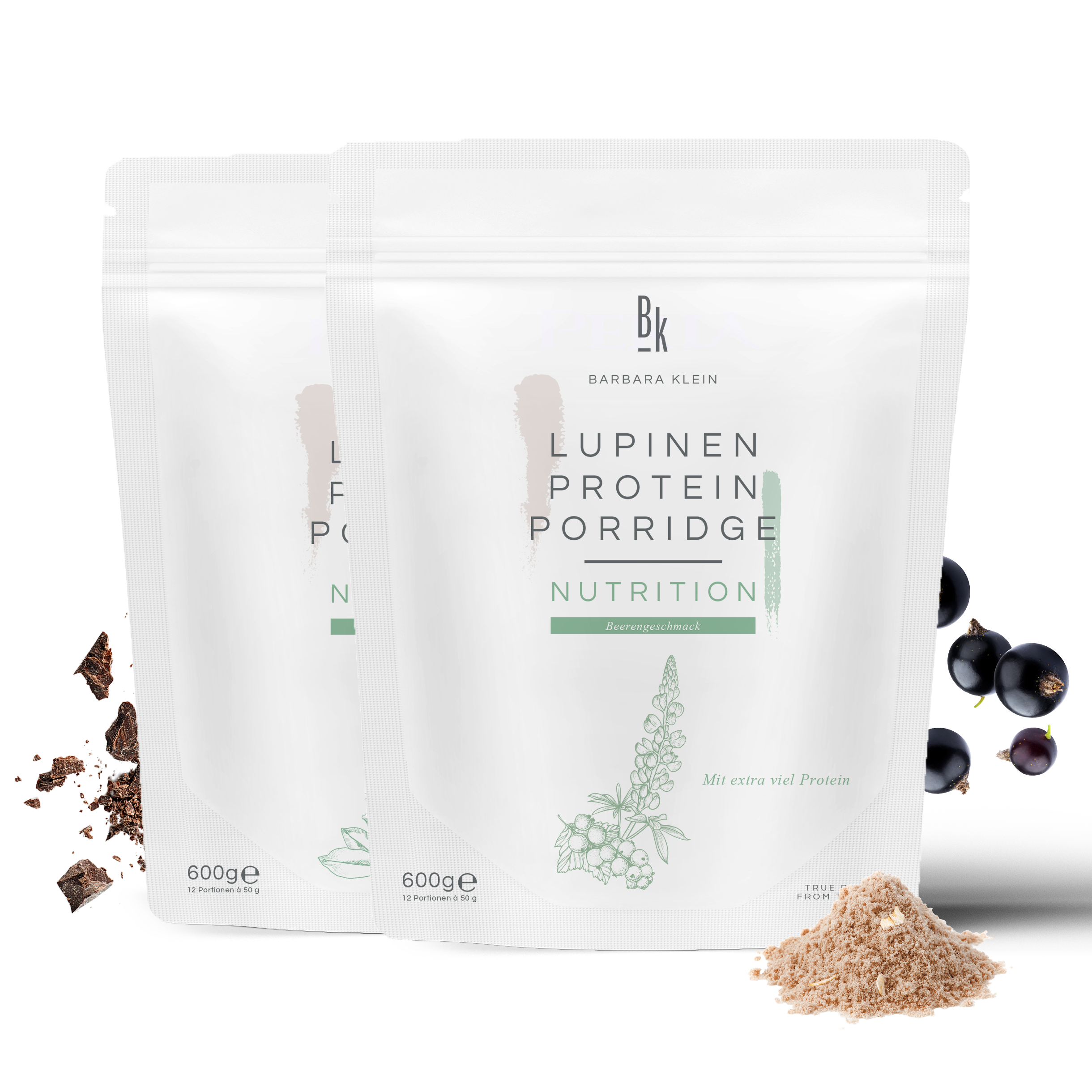LUPINEN PROTEIN PORRIDGE Schoko + Beere