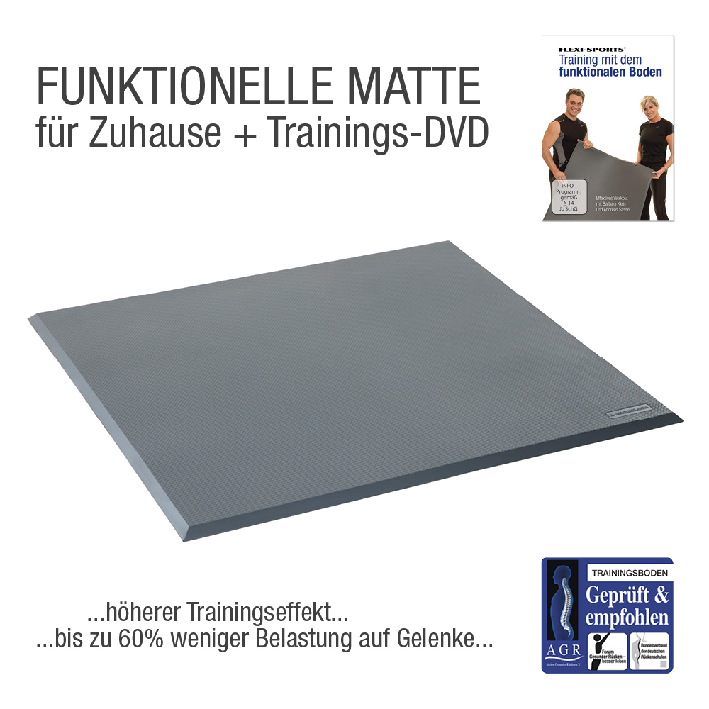 FUNCTIONAL EXERCISE MAT FOR HOME – Grey